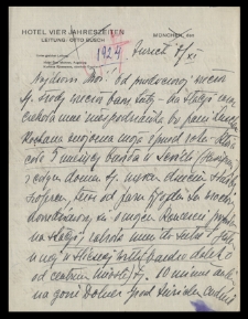 List Ady Sari z 1924-11-07