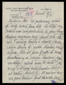 List Ady Sari z 1924-11-07