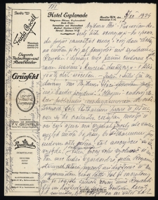 List Ady Sari z 1924-12-05
