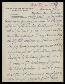 List Ady Sari z 1924-12-15