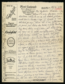 List Ady Sari z 1924-12-22