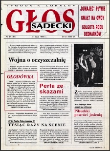 Głos Sądecki : tygodnik lokalny. 1992, nr 24(90)