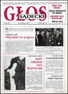 Głos Sądecki : tygodnik lokalny. 1992, nr 30(96)