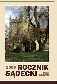 Rocznik Sądecki. 2009 r., T. 37