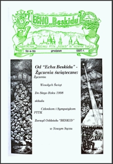 Echo "Beskidu" : kwartalnik Oddziału PTTK "Beskid" w Nowym Sączu. 1997, nr 4(28)