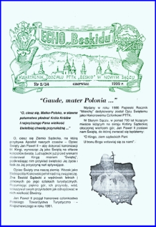 Echo "Beskidu" : kwartalnik Oddziału PTTK "Beskid" w Nowym Sączu. 1999, nr 2(34)