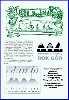 Echo "Beskidu" : kwartalnik Oddziału PTTK "Beskid" w Nowym Sączu. 2002, nr 3(47)