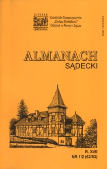 Almanach Sądecki. 2008, R.17, nr 1-2(62-63)