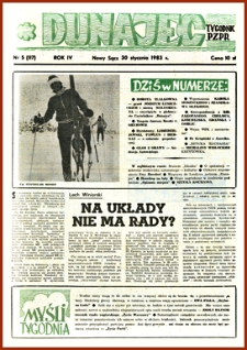 Dunajec : tygodnik PZPR. 1983, R.4, nr 05(117)