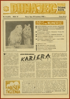 Dunajec : tygodnik PZPR. 1983, R. 4, nr 15(127)