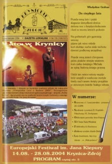 Krynickie Zdroje : gazeta lokalna. 2004, nr 07-08(106-107)