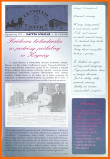 Krynickie Zdroje : gazeta lokalna. 2002, nr 01-02(83-84)