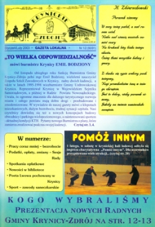 Krynickie Zdroje : gazeta lokalna. 2003, nr 01-02(90-91)