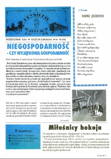 Krynickie Zdroje : gazeta lokalna. 1998, nr 10(44)