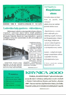 Krynickie Zdroje : gazeta lokalna. 1998, nr 03(37)
