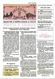 Krynickie Zdroje : gazeta lokalna. 1995, nr 08(12)