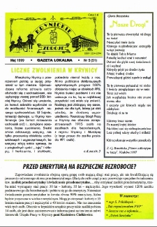 Krynickie Zdroje : gazeta lokalna. 1999, nr 05(51)