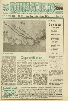 Dunajec : tygodnik PZPR. 1987, R.8, nr 16-17(337-338)