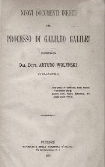 Nuovi documenti inediti del processo di Galileo Galilei