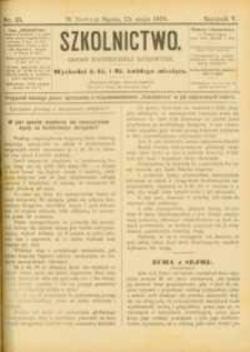 Szkolnictwo : organ nauczycieli ludowych. 1895, R.5, nr 15