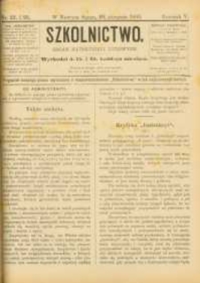 Szkolnictwo : organ nauczycieli ludowych. 1895, R.5, nr 22-23