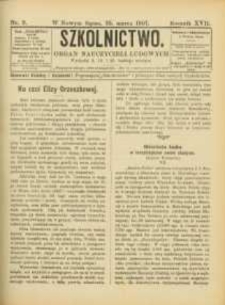 Szkolnictwo : organ nauczycieli ludowych. 1907, R.17, nr 09