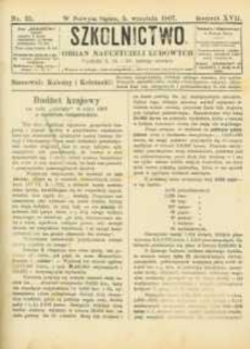 Szkolnictwo : organ nauczycieli ludowych. 1907, R.17, nr 25