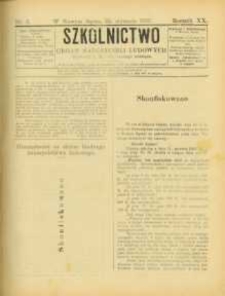 Szkolnictwo : organ nauczycieli ludowych. 1910, R.20, nr 03