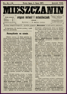 Mieszczanin : organ miast i miasteczek. 1907, R.8, nr 13-14
