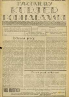 Tygodniowy Kurjer Podhalański. 1927, R.2, nr 36