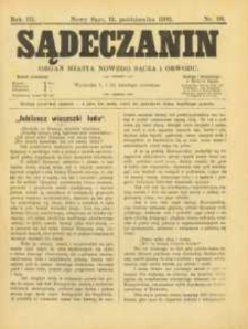 Sądeczanin : organ miasta Nowego Sącza i Obwodu. 1902, R.3, nr 20