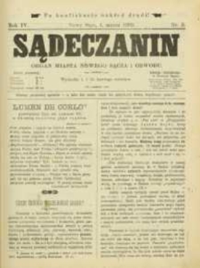 Sądeczanin : organ miasta Nowego Sącza i Obwodu. 1903, R.4, nr 05