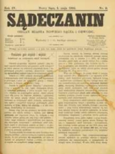 Sądeczanin : organ miasta Nowego Sącza i Obwodu. 1903, R.4, nr 09