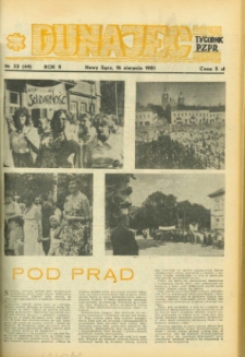 Dunajec : tygodnik PZPR. 1981, R.2, nr 33(44)