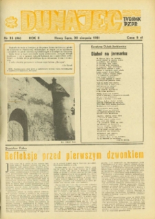 Dunajec : tygodnik PZPR. 1981, R.2, nr 35(46)