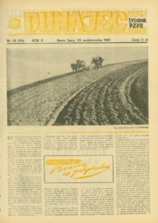 Dunajec : tygodnik PZPR. 1981, R.2, nr 43(54)
