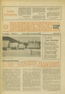 Dunajec : tygodnik PZPR. 1982, R.3, nr 02(63)