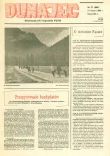Dunajec : nowosądecki tygodnik PZPR. 1989, nr 21(446)