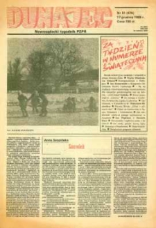 Dunajec : nowosądecki tygodnik PZPR. 1989, nr 51(476)
