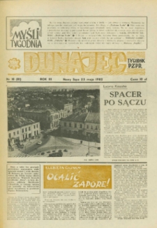 Dunajec : tygodnik PZPR. 1982, R.3, nr 18(81)