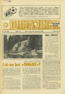 Dunajec : tygodnik PZPR. 1982, R.3, nr 22(85)
