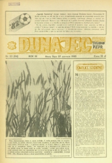 Dunajec : tygodnik PZPR. 1982, R.3, nr 23(86)