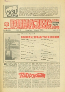 Dunajec : tygodnik PZPR. 1982, R.3, nr 42(105)