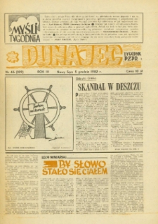 Dunajec : tygodnik PZPR. 1982, R.3, nr 46(109)