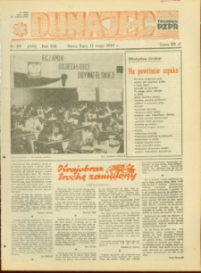 Dunajec : tygodnik PZPR. 1987, R.8, nr 20(341)