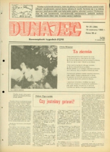 Dunajec : nowosądecki tygodnik PZPR. 1988, nr 25(398)