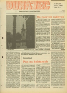 Dunajec : nowosądecki tygodnik PZPR. 1988, nr 27(400)