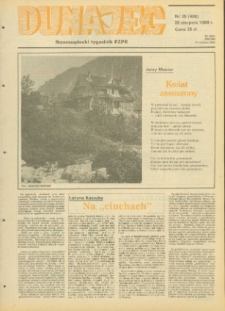 Dunajec : nowosądecki tygodnik PZPR. 1988, nr 35(408)