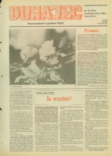 Dunajec : nowosądecki tygodnik PZPR. 1988, nr 41(414)
