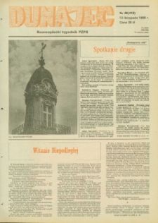 Dunajec : nowosądecki tygodnik PZPR. 1988, nr 46(419)